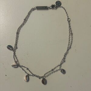 Pura Vida Sliver Double Layer Shell Anklet